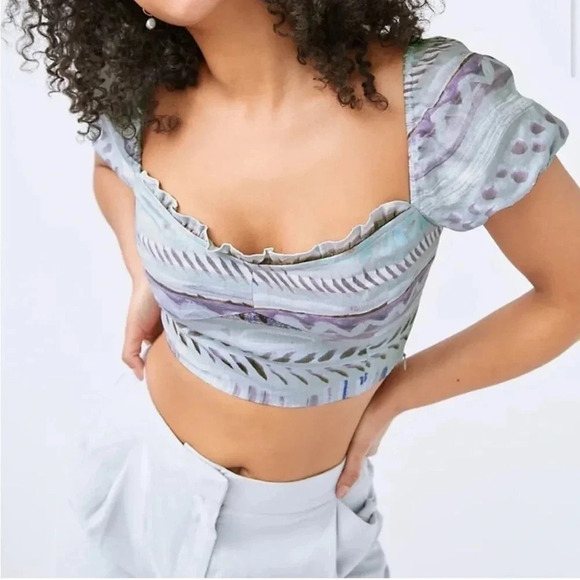 NWT Aritzia Wilfred Wander Linen Corset Top - Picture 3 of 11